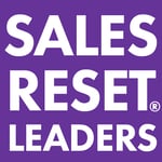 Sales Reset Leaders Logo White on 663399