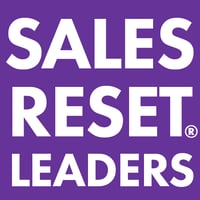 Sales Reset Leaders Logo White on 663399